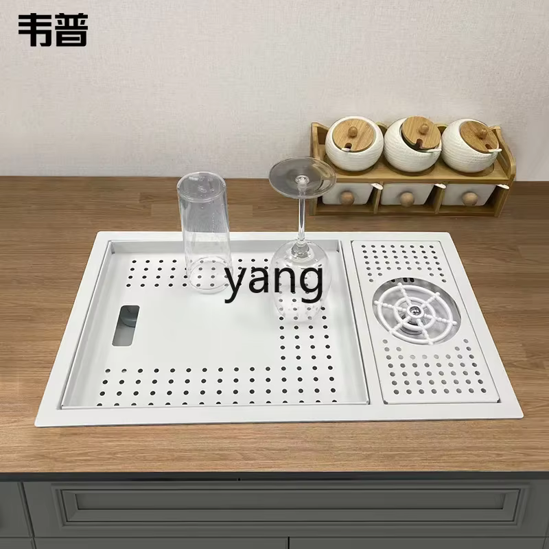 Fregadero LH invisible pequeño de una sola ranura 304 de acero inoxidable con isla media, mini lavabo para verduras de cocina - imagen 4