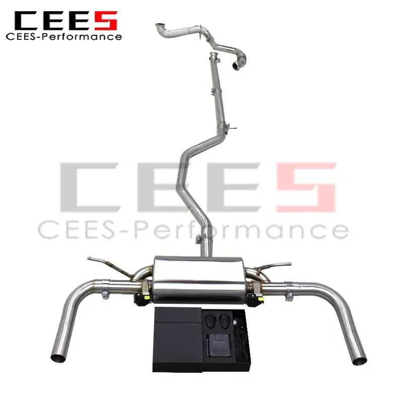 Tubos de escape Catback de acero inoxidable cees, sin bajante de gato para mercedes-benz CLA250 2,0 T 2014-2021, sistema Valvetronic de silenciador - imagen 2