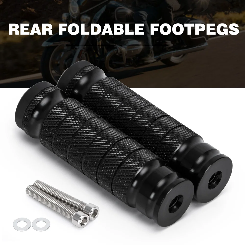 Reposapiés trasero CNC para motocicleta, reposapiés Universal, pedales de soporte para HONDA, Suzuki, Kawasaki, Yamaha - imagen 2