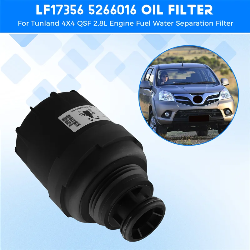 Filtro aceite Cummins 5266016 ISF 2.8L Foton Tunland 4X4