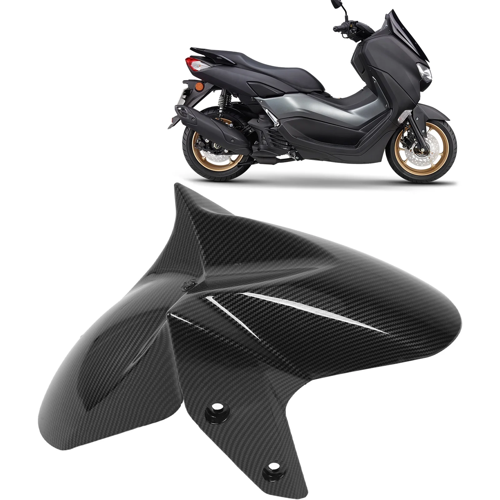 Guardabarros delantero de carbono para Yamaha NMAX 125/155 2020-2024 - imagen 3