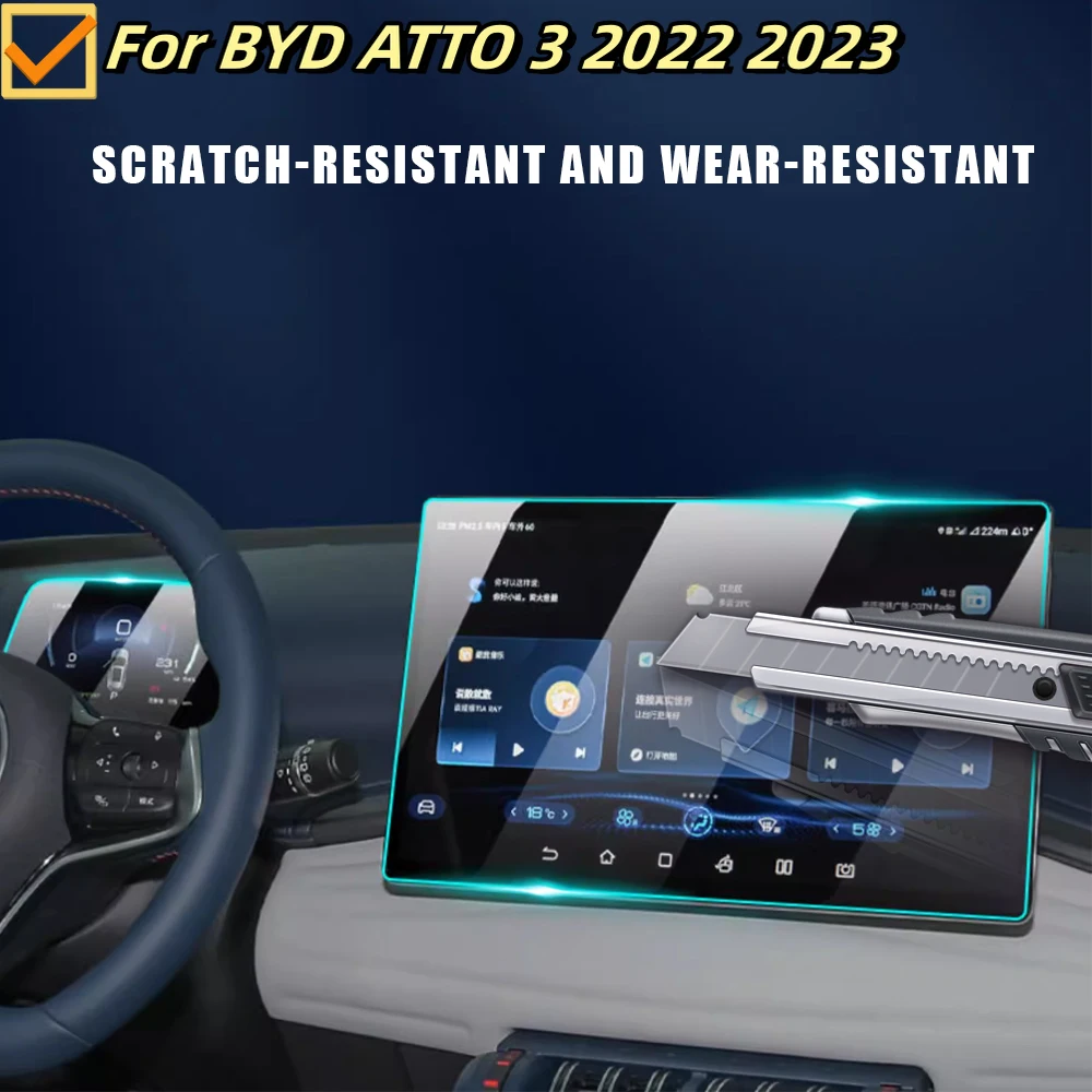 Protector de pantalla BYD Atto 3 – navegación y cuadro de instrumentos