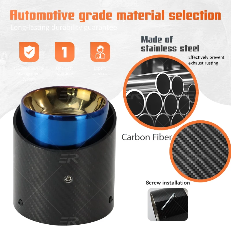 Terminal escape carbono ER para BMW – Universal - imagen 3