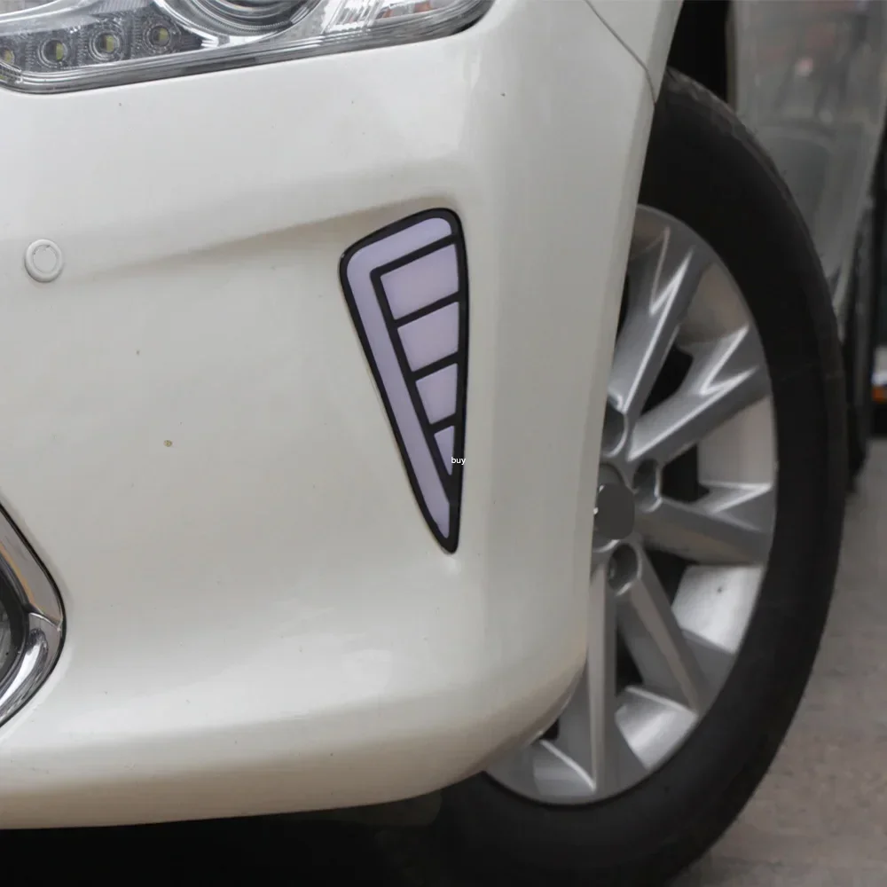 Conjunto de luces de coche para Toyota Camry 7th 2015-2017, actualización de parachoques delantero, luz LED de circulación diurna dinámica, accesorios de herramientas - imagen 2