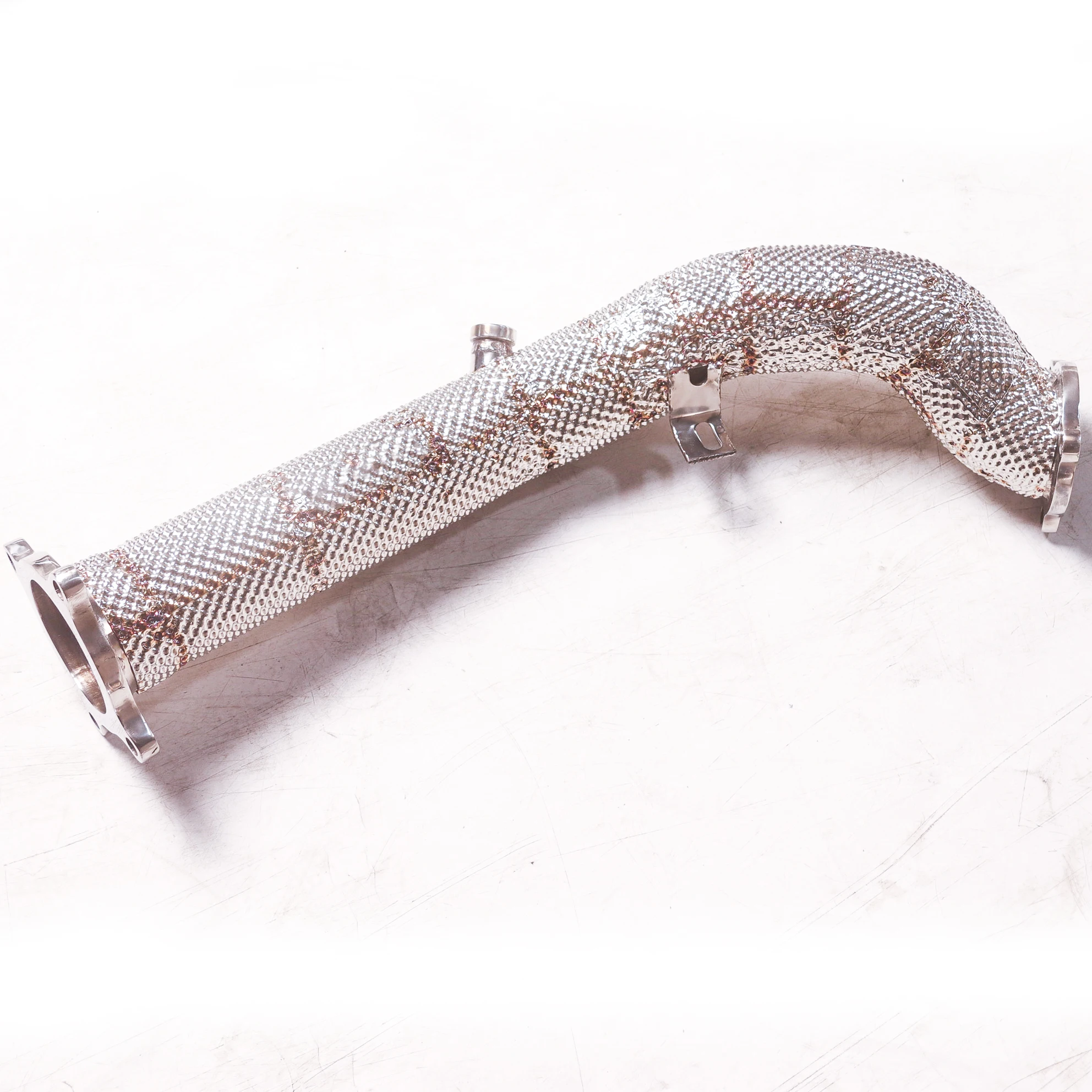 Para el bajante sin gato Audi A4 B8 2.0T 2008-2014 fabricado en acero inoxidable 304, la superficie está tratada con aislamiento térmico. - imagen 2