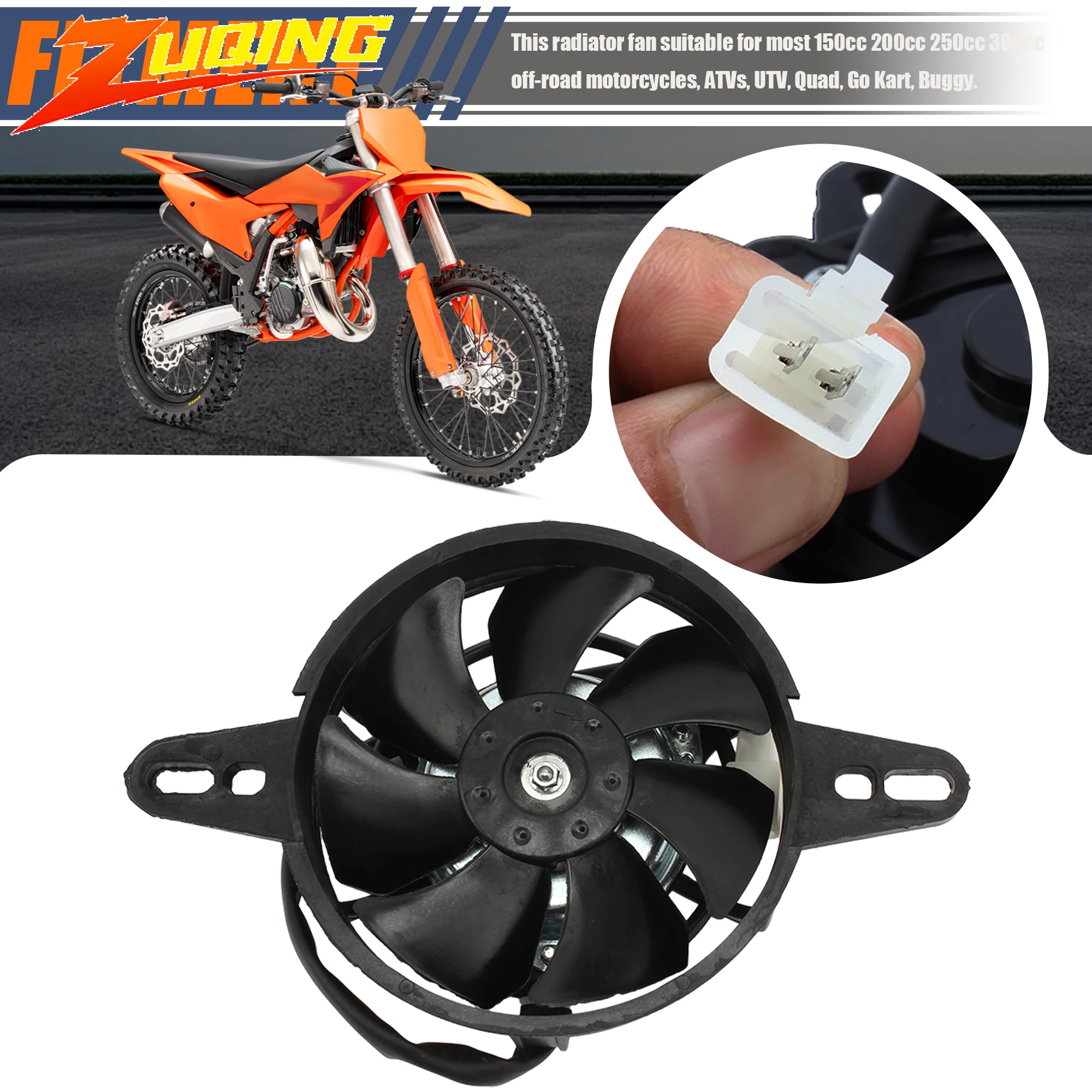 Ventilador de refrigeración motor para KTM, Honda y Kawasaki Motocross