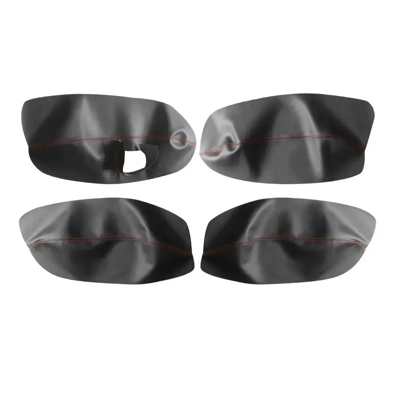 Funda reposabrazos de microfibra con costuras rojas – VW Passat B5 - imagen 2