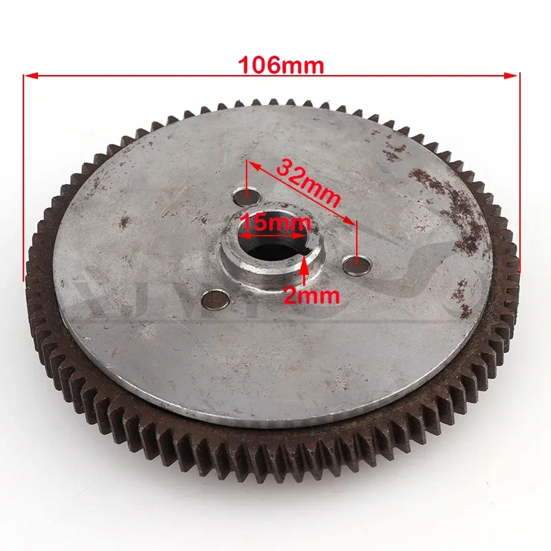 Pastilla de embrague para motor de bicicleta de 2 tiempos, 49–80 cc - imagen 3