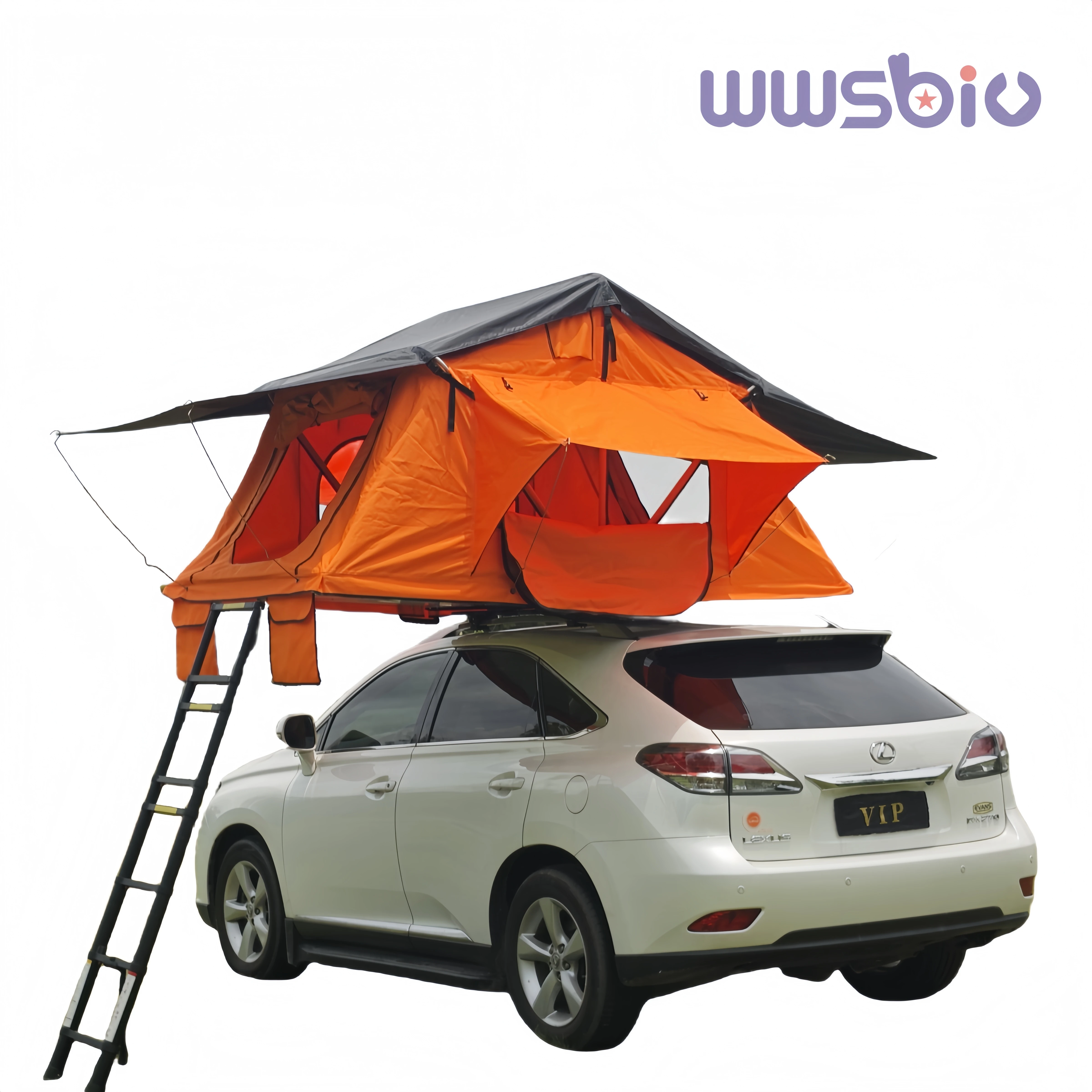 Tienda de techo impermeable, tienda de techo superior suave plegable retráctil para exteriores para 1-4 personas