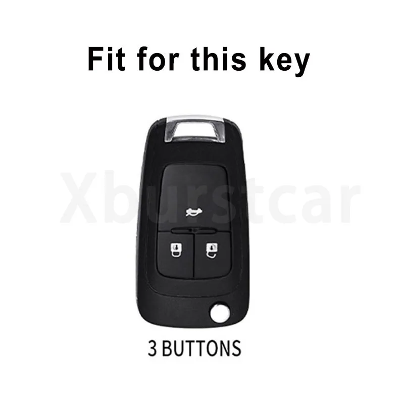 Funda llave TPU 3 botones para Chevrolet Cruze Trax Onix - imagen 2