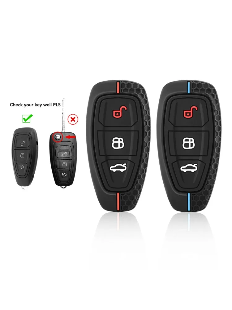 Funda de silicona ajustada a llave Ford
