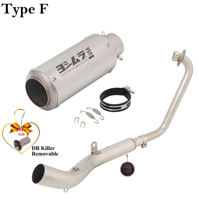 Silenciador slip-on con tubo de enlace – Zontes ZT125 U1 G1 Z1 Z2 - imagen 5