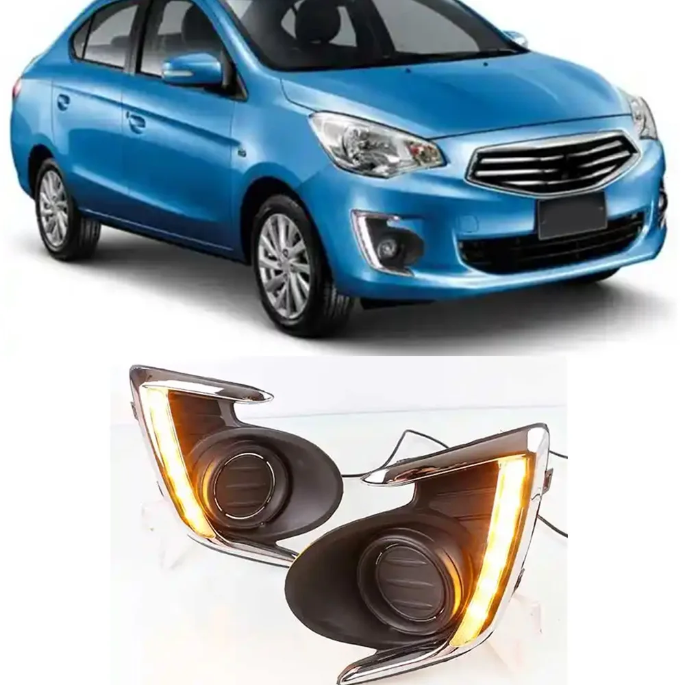 Luz antiniebla LED DRL parachoques delantero Mitsubishi Attrage G4