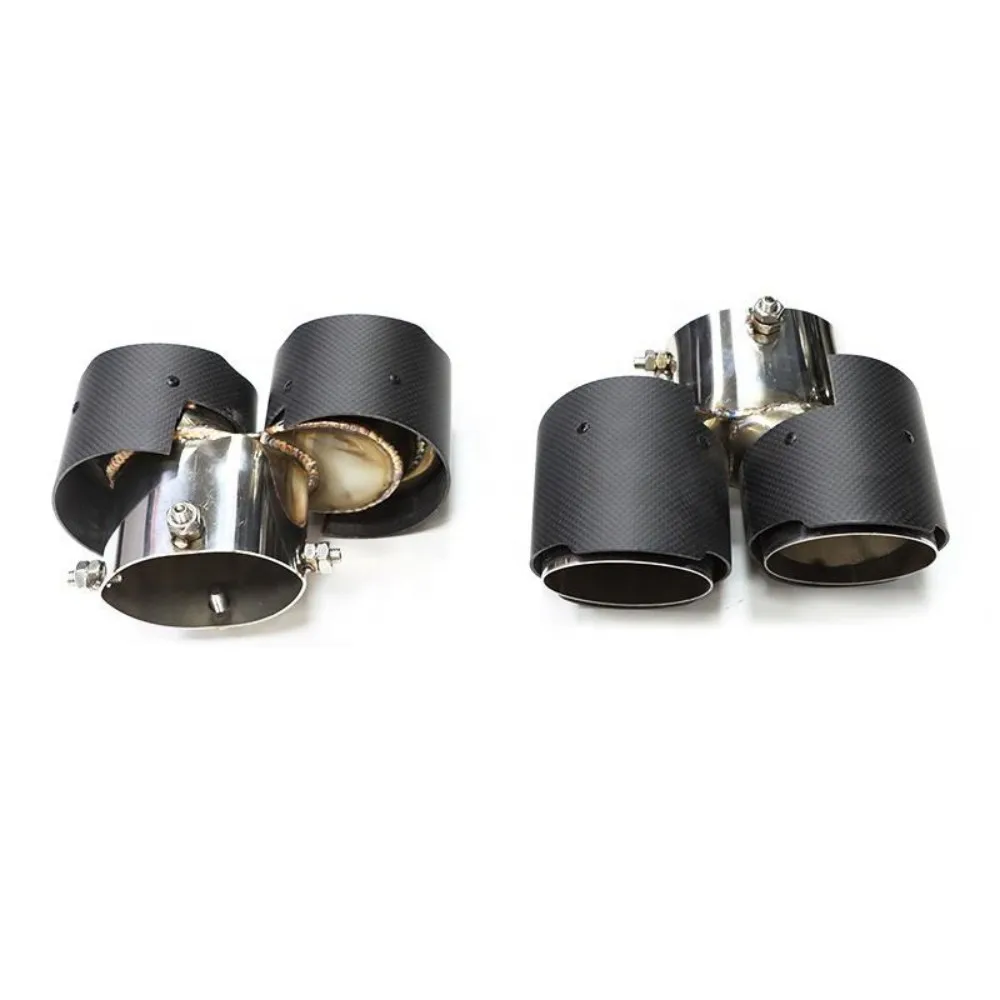 Punta escape fibra carbono para BMW 840i – acero inoxidable - imagen 3