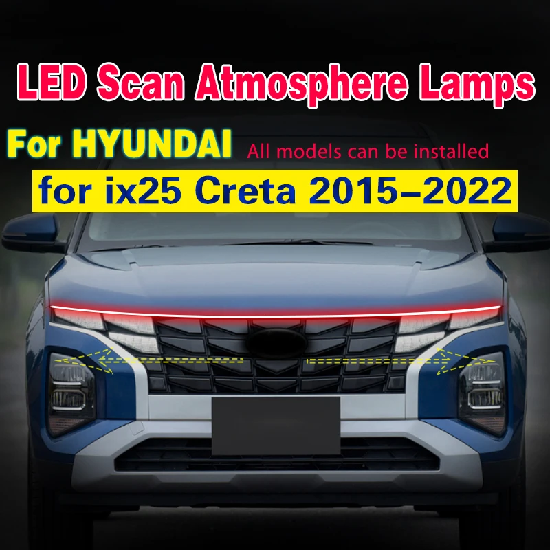 Luz diurna LED DRL para Hyundai Creta ix25 2015-2022
