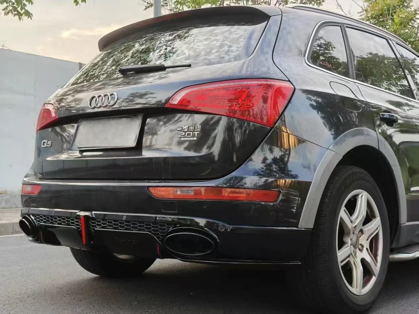 Difusor, puntas de escape y alerón para Audi Q5 2009-2017 - imagen 4