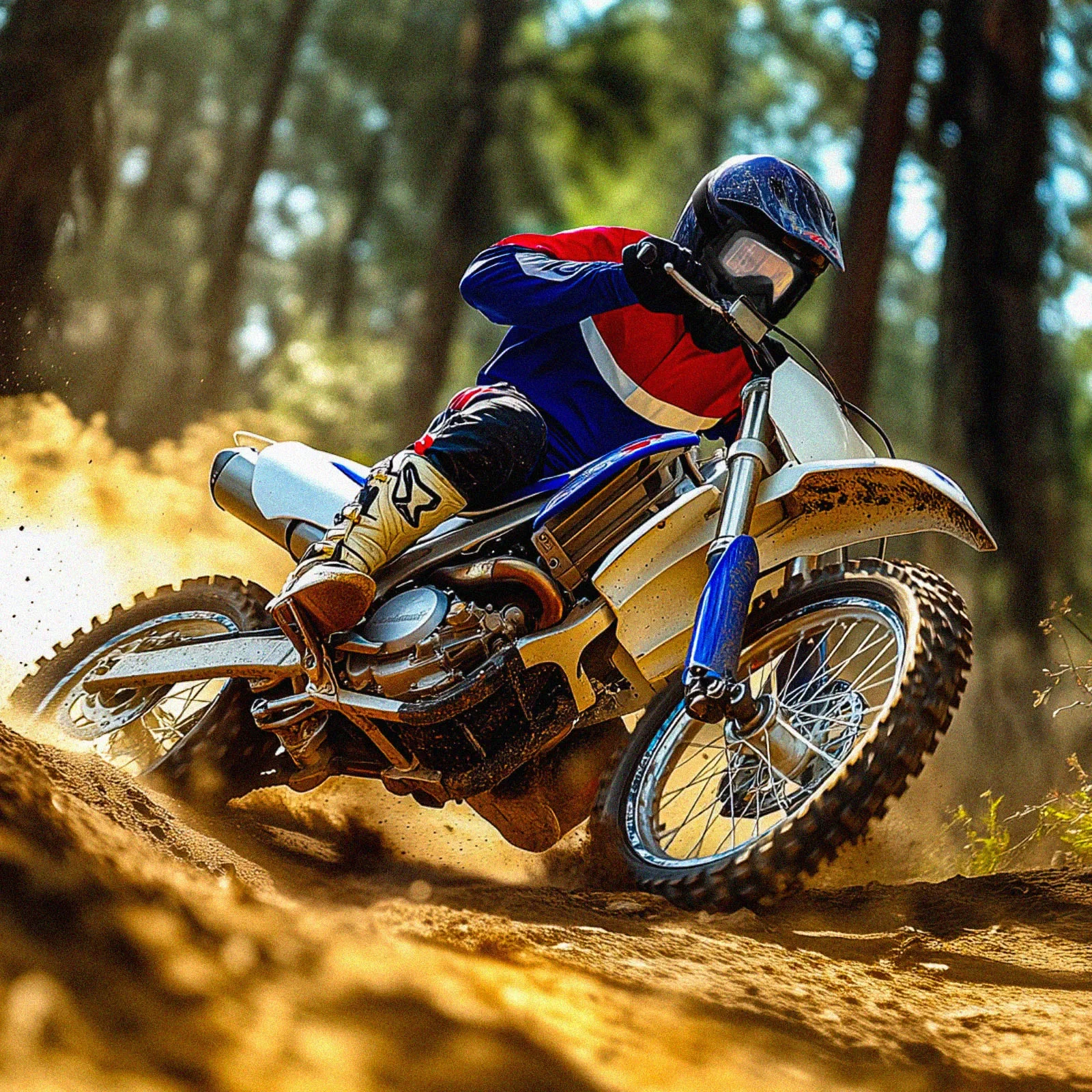 Máscara de motocross con gafas y protector bucal para casco abierto - imagen 5