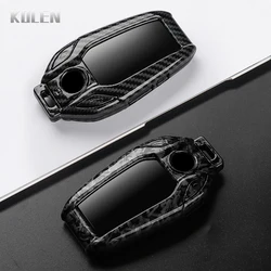 Funda llave BMW fibra carbono ABS LED para 5ª G30 y 7ª G11