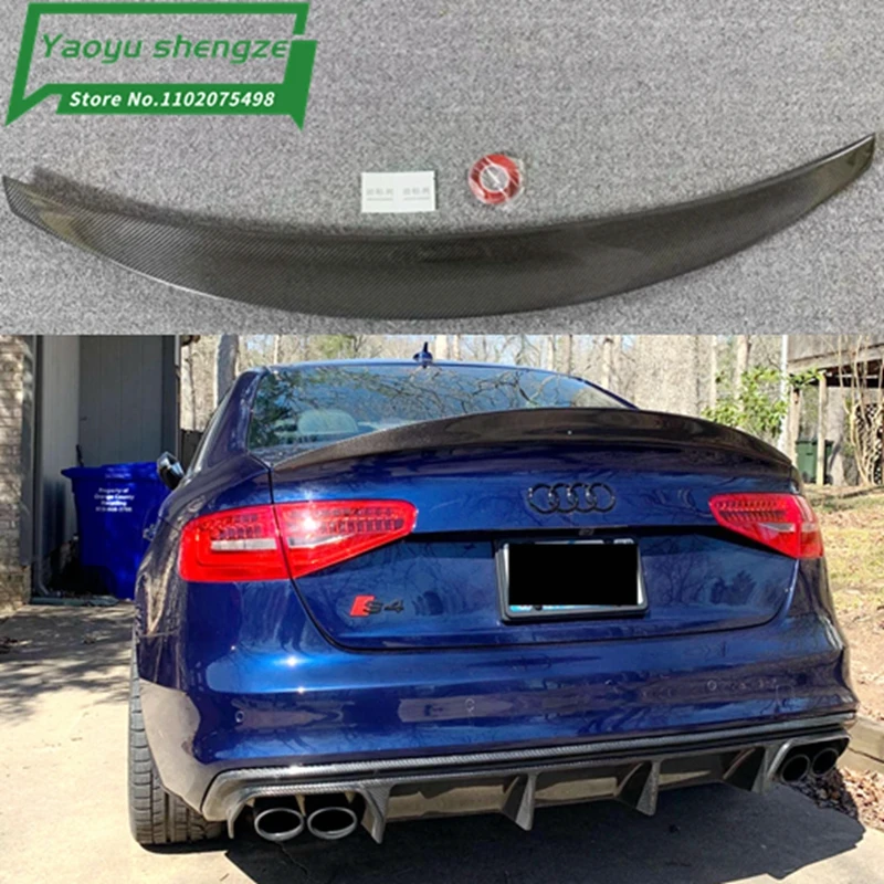 Alerón trasero fibra de carbono estilo HK para Audi A4/S4 B8-B8.5 - imagen 2