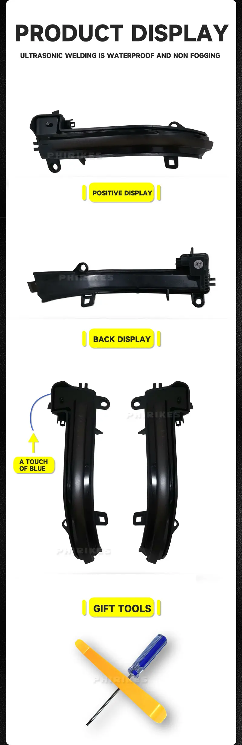 Detalle del módulo de intermitente dinámico LED para BMW
