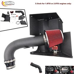 Kit de tubo de entrada de aire frío de 3,5 pulgadas para 2015+ VW MK7/7.5 GTI Golf/AllTrack/Sportwagen Audi A3 S3 TT 1.8TSI 2.0TSI