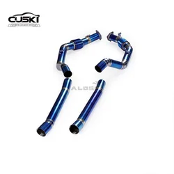 Kit de escape deportivo de titanio para Porsche Cayenne Turbo 4.0T