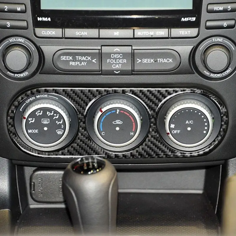 Cubierta botón embellecedor aire acond fibra carbono Mazda MX5 NC 09-15