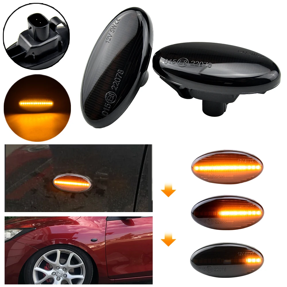 Intermitentes laterales LED dinámicos para Mazda 3 BK (2003-2009)