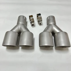 Escape acero inoxidable doble salida – silenciador arenado