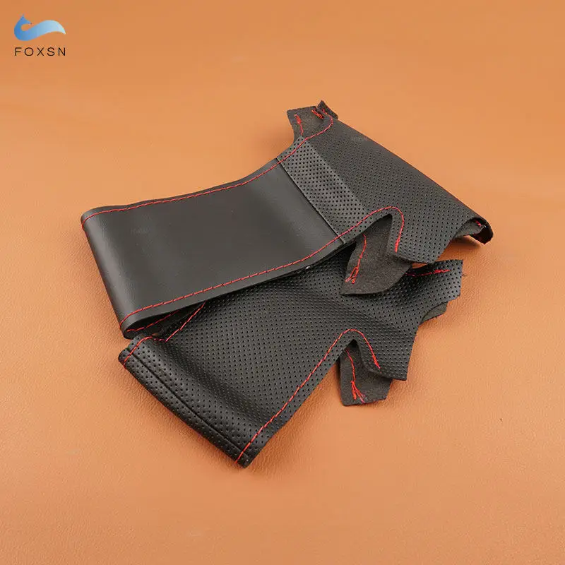 Cubierta de volante microfibra cuero para Skoda Octavia 2004-2009