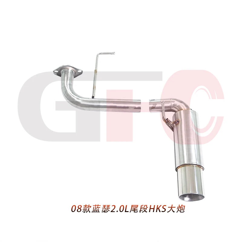 Sistema de escape para la sección trasera Mitsubishi Lancer 2.0L 08-12, con silenciador estilo HKS fabricado en acero inoxidable 304. - imagen 4