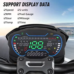 Velocímetro TFT para moto con TPMS, tacómetro y odómetro