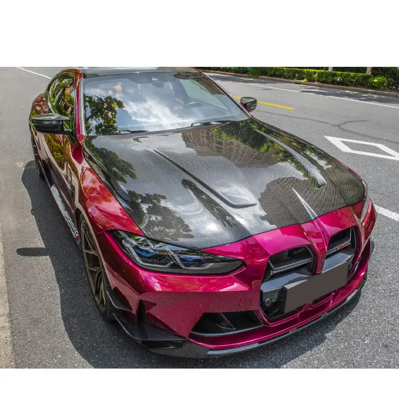 Ventilación frontal del capó en fibra de carbono para BMW M3 M4 G80 G82 - imagen 3