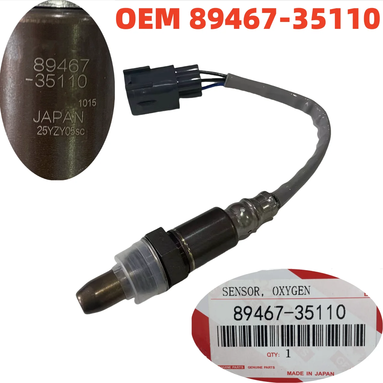 Toyota 89467-35110 Sonda lambda para Land Cruiser, 4Runner y Tacoma