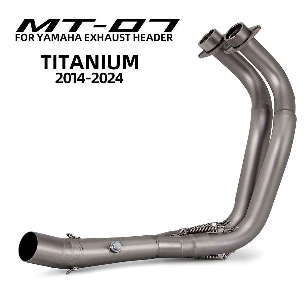 Colector Escape Titanio Yamaha MT-07 XSR700 Tracer 7