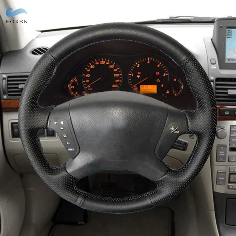 Trenza microfibra negra Toyota Avensis 2003-07
