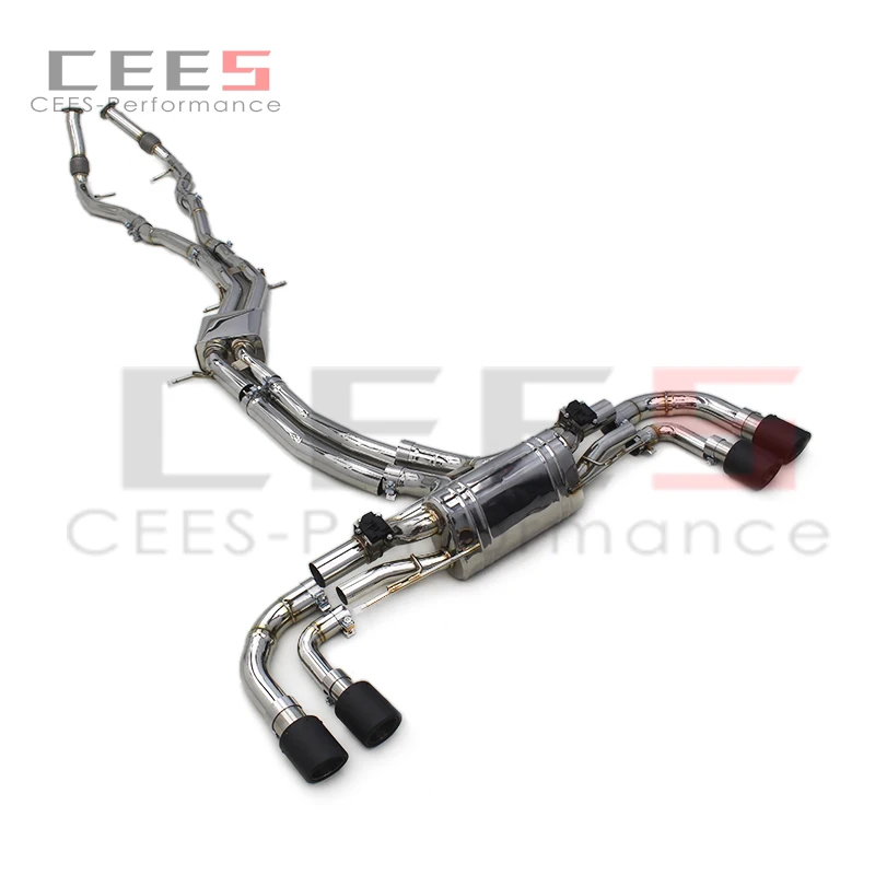 Escape cat-back Cees Turbo Sport con válvula para Porsche Cayenne 4.0T - imagen 3