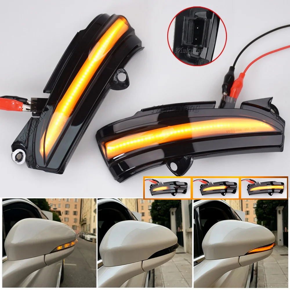 2 luces intermitentes de espejo lateral Led dinámicas secuenciales para Ford Mondeo MK5 2014 2015 2016 2017 2018