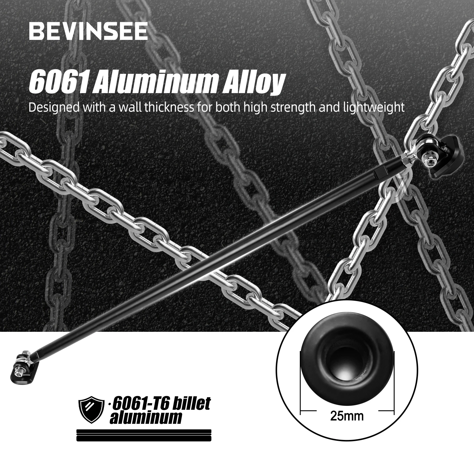 Bevinsee soportes chassis trasero ajustables Audi A3 8V Golf 7 GTI - imagen 5