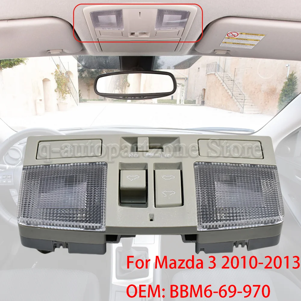 BBM6-69-970 Luz de lectura de techo con interruptor para Mazda 3