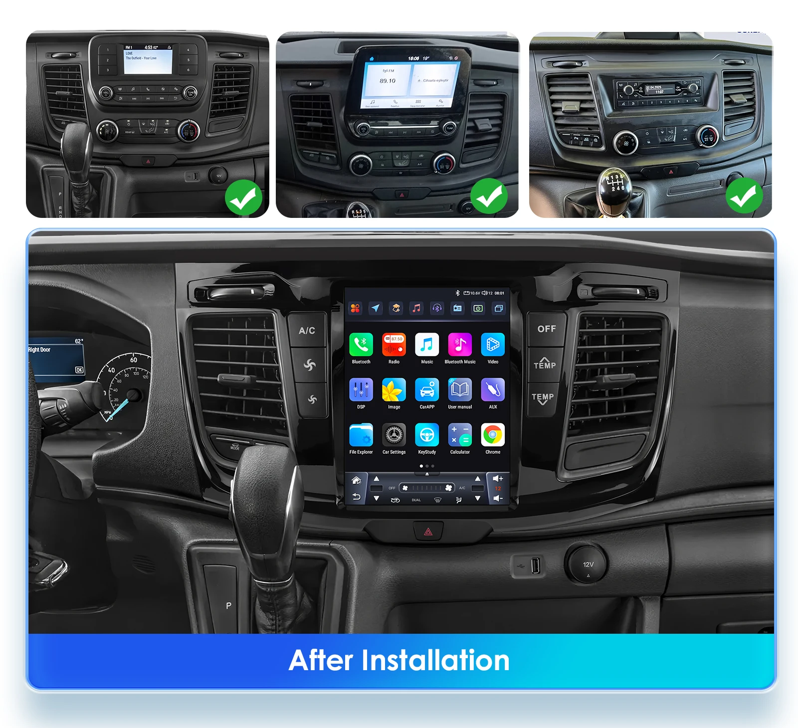 Interfaz de CarPlay en funcionamiento
