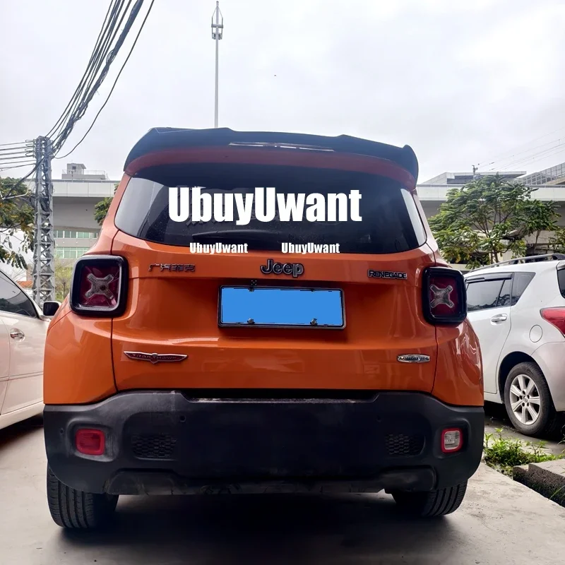 Alerón trasero de techo FRP negro mate para Jeep Renegade 2016-2023 - imagen 3