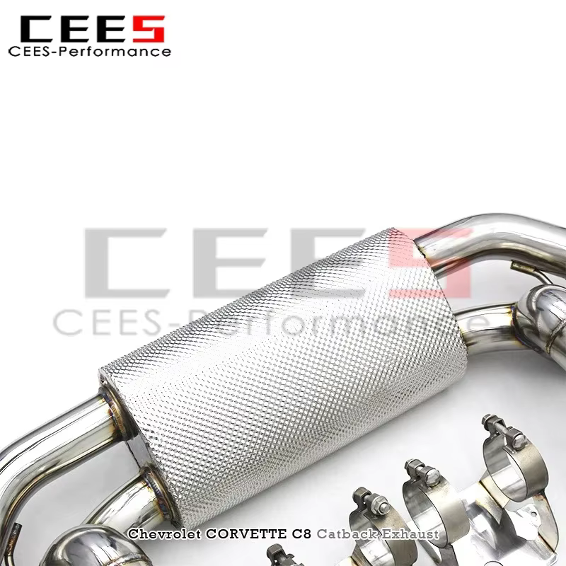 CEES escape cat-back de acero inoxidable para Chevrolet Corvette C8 - imagen 4