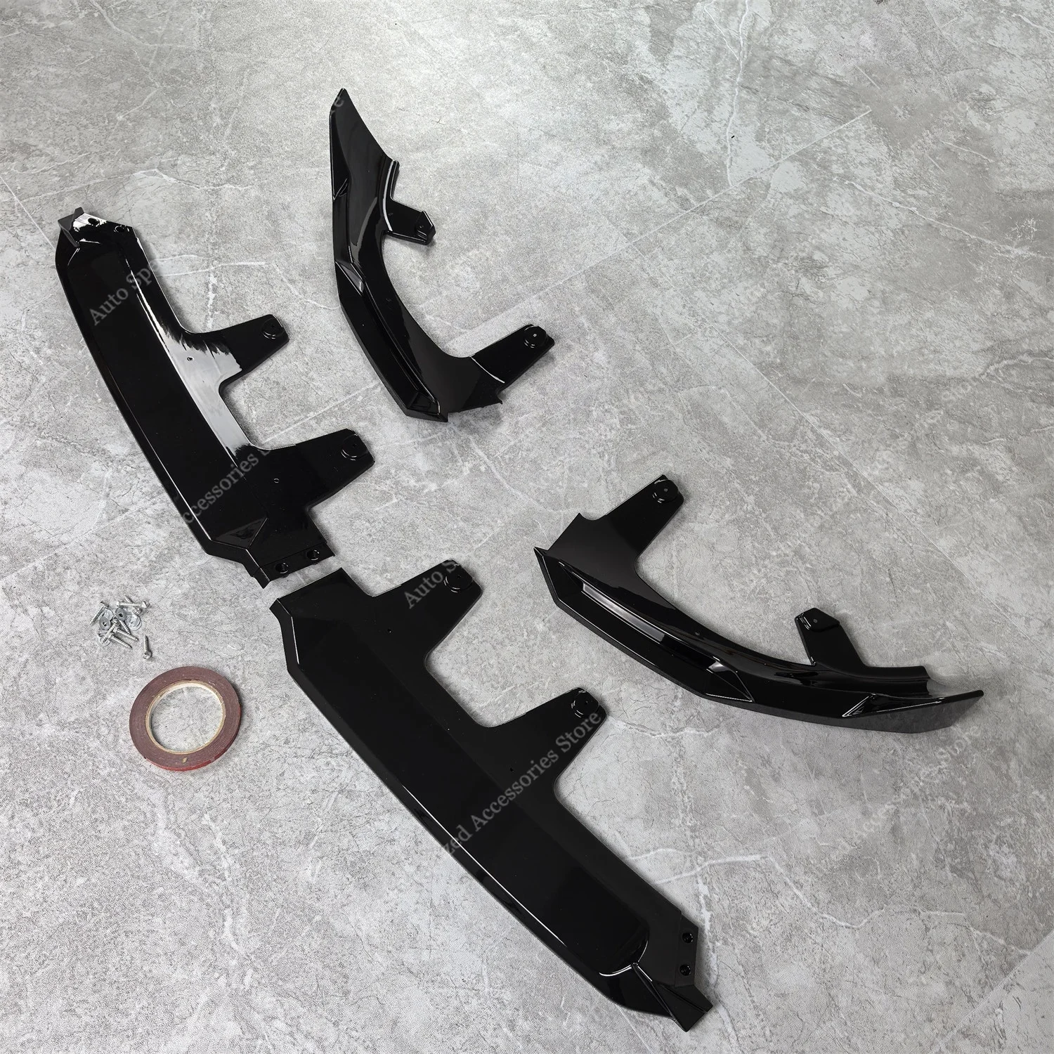Splitter delantero BMW X3 G45 M Sport ABS negro brillante - imagen 5