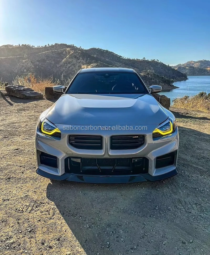 Splitter delantero de fibra de carbono AG para BMW G87 M2 - imagen 3