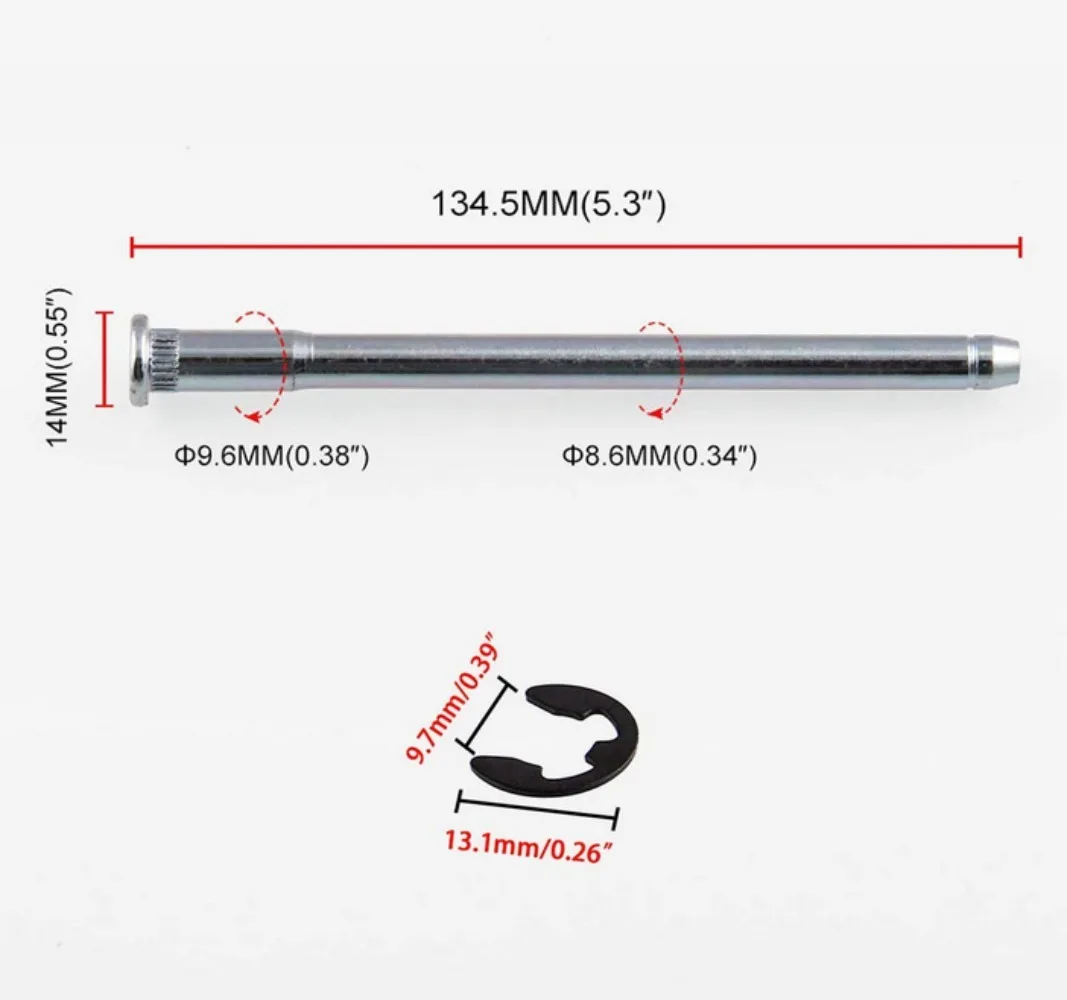 Kit pasadores bisagras puerta Chevrolet GMC camioneta 88-02 - imagen 3