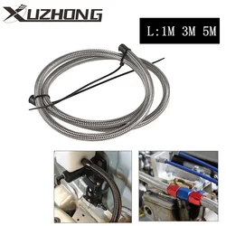Manguera PTFE trenzada AN4-AN12 inox para combustible y freno