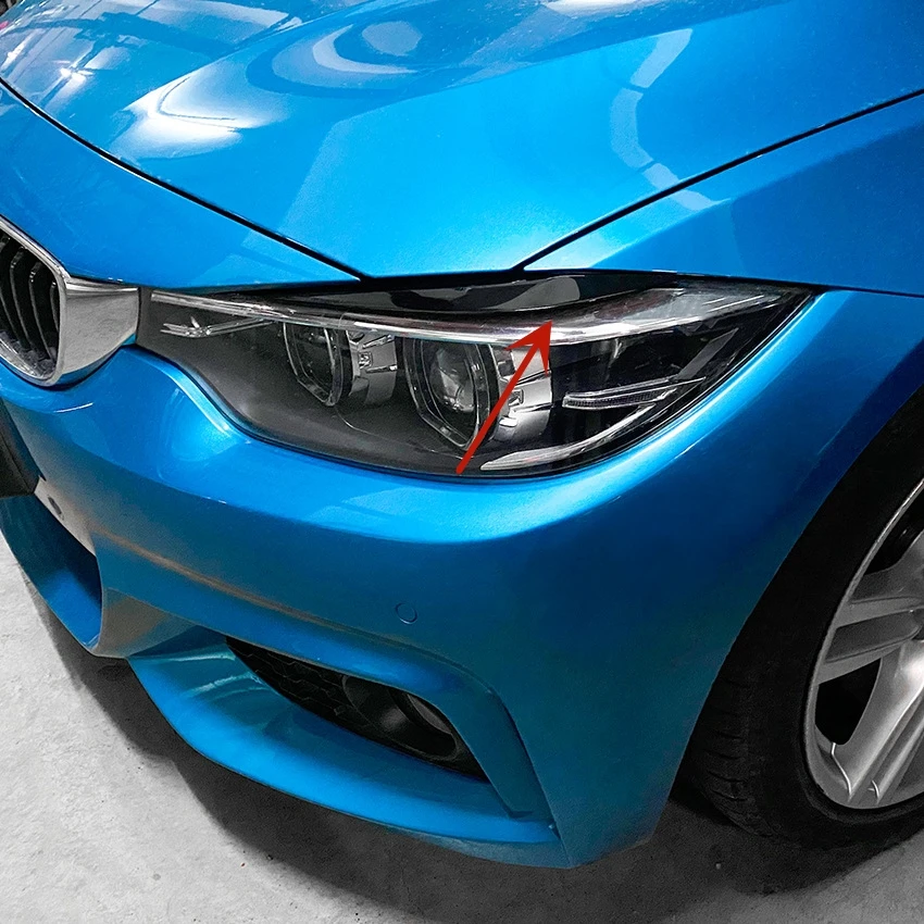 Pari Pegatina de faro estilo malvado – BMW 4 F32/F33/F36 2014-2020 - imagen 5