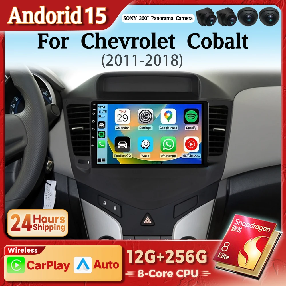 Autoradio Android 15 Carplay para Chevrolet Cruze J300 2008-2014
