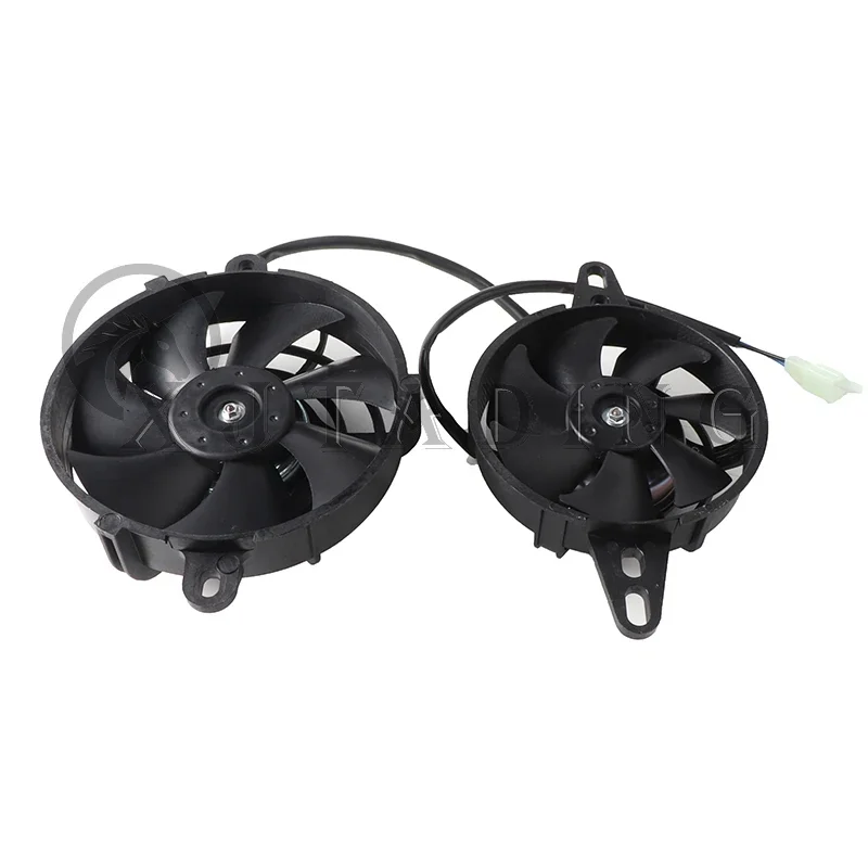 Radiador universal con ventilador 12V y enfriador aceite para moto - imagen 2